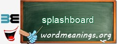 WordMeaning blackboard for splashboard